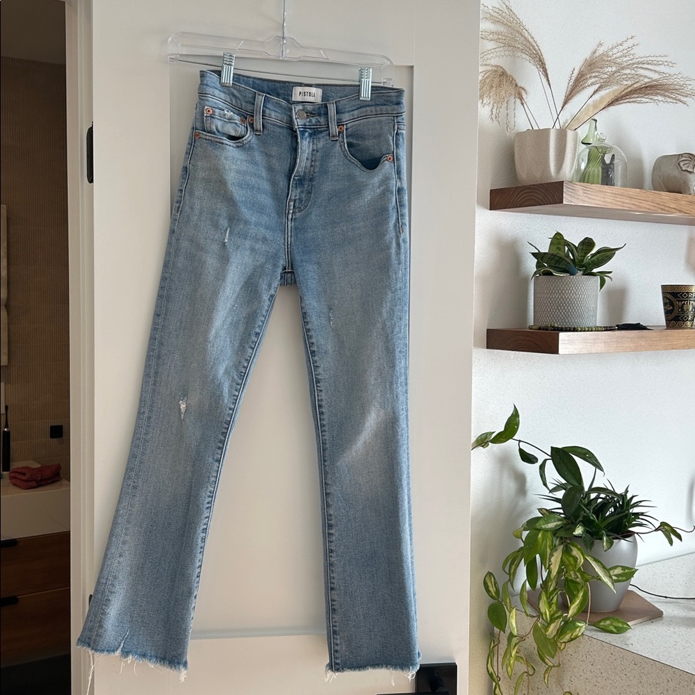 Pistola Lennon High Rise Crop Boot Jean, Size 25
